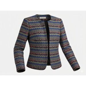 Tahari by Arthur S Levine Women's Aztec Print Multi-color Blazer. Size 4